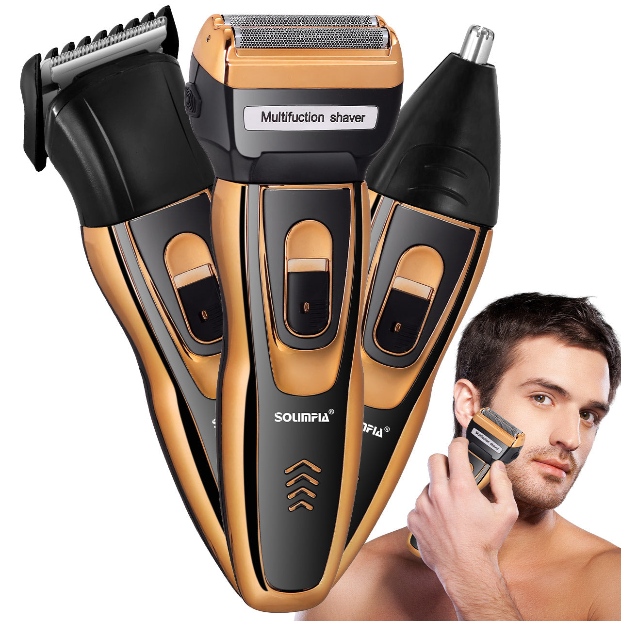 Rasoir Électrique 3 en 1 Homme